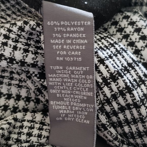 Sharagano Houndstooth Tweed Classic Shift Dress Sleeveless - Picture 6 of 9